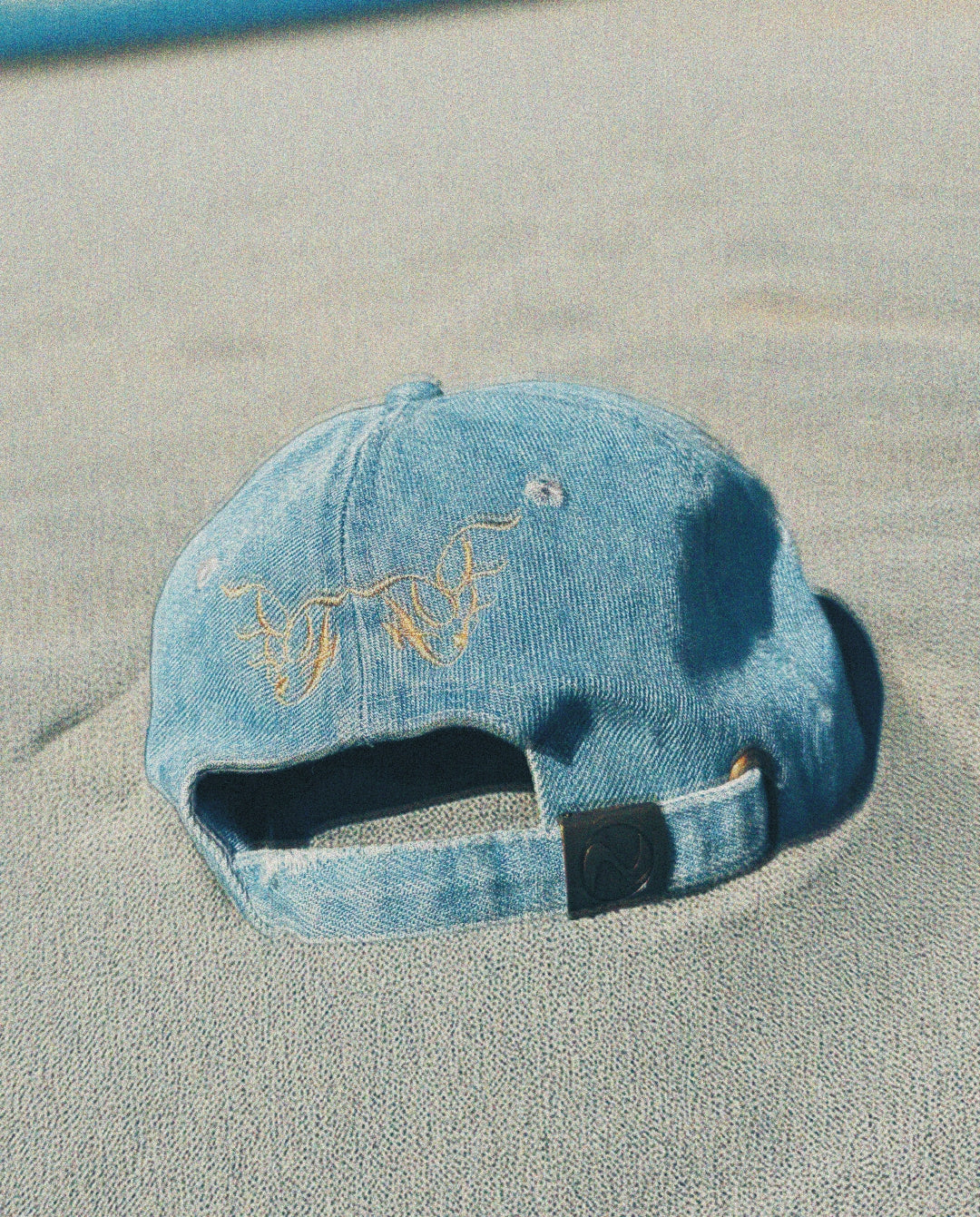 Distressed Denim Cap