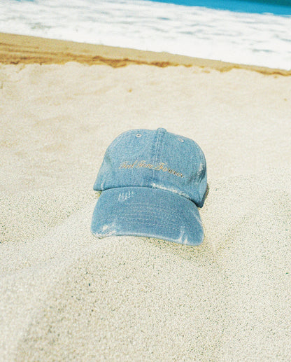 Distressed Denim Cap