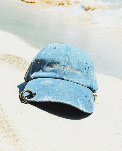 Denim Cap - Crystals