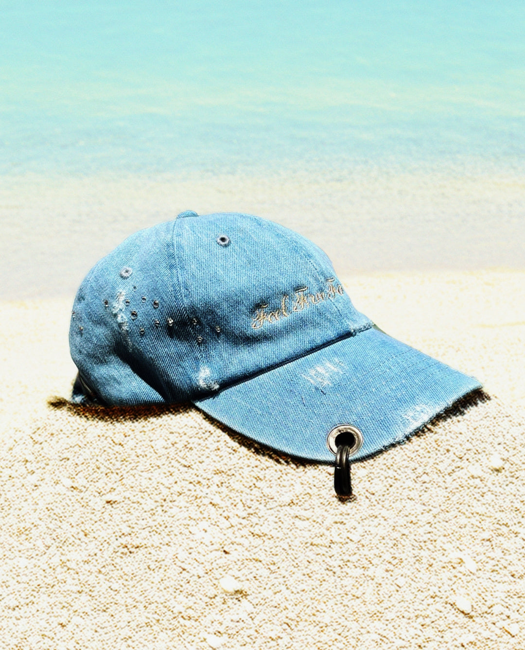 Denim Cap - Crystals